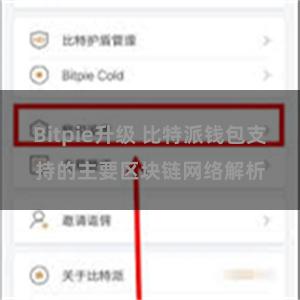 Bitpie升级 比特派钱包支持的主要区块链网络解析