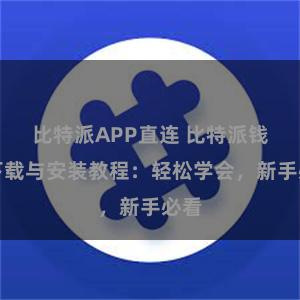 比特派APP直连 比特派钱包下载与安装教程：轻松学会，新手必看