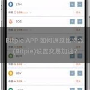 Bitpie APP 如何通过比特派(Bitpie)设置交易加速？