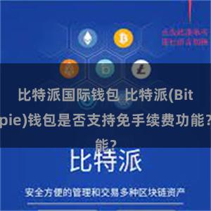 比特派国际钱包 比特派(Bitpie)钱包是否支持免手续费功能？