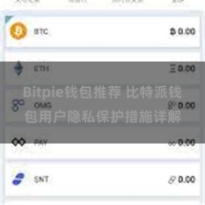 Bitpie钱包推荐 比特派钱包用户隐私保护措施详解